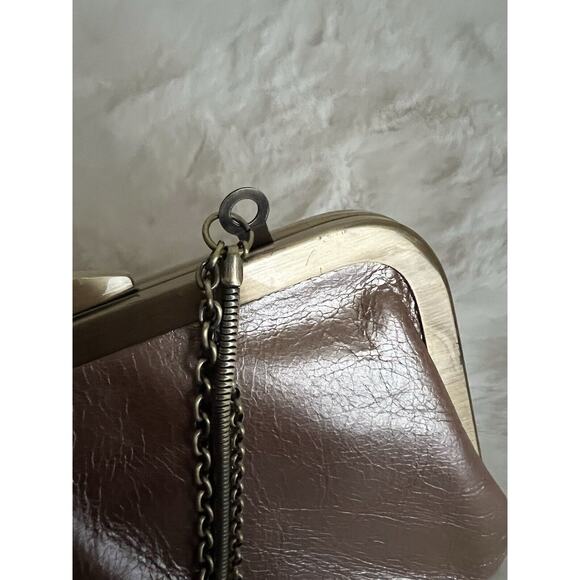 hobo international Women’s Clutch Handbag Champagne Gold Brown - Picture 14 of 16